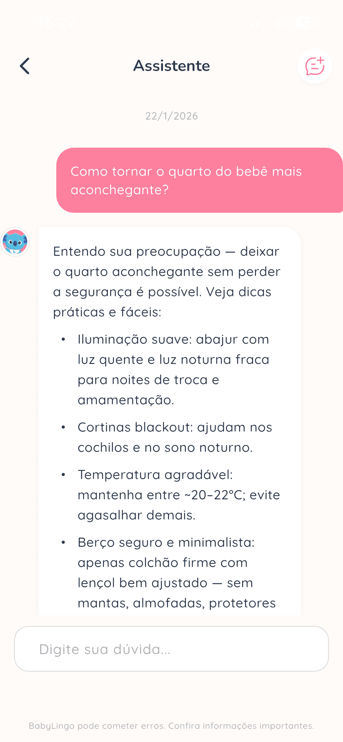 Assistente IA respondendo perguntas